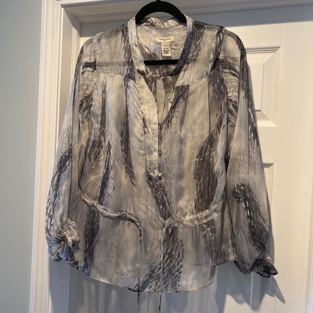 Silk dress shirt